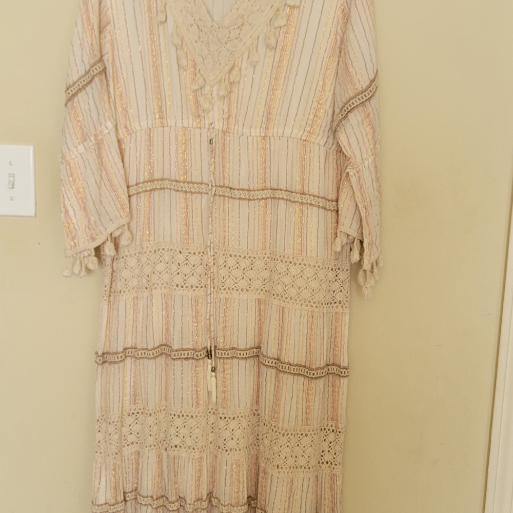 Bohemian Cream Lace Dress